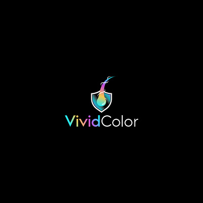 Vividcolor: Modern Colorful Logo Design for Hair Color Business brand identity branding creative design design logo flat graphic graphic design icon illustration logo logo design logos logotype minimal minimal logo minimalist minimalist logo modern timeless