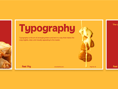 Fast n Fry : Typography & Imagery brand branding design fnb fonts illustration imagery style modern shopify typography visual webdevelopment