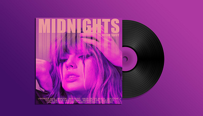 Midnights Mockup album cover album cover art branding cover art design graphic design illustration midnights music music art taylor taylor swift typography