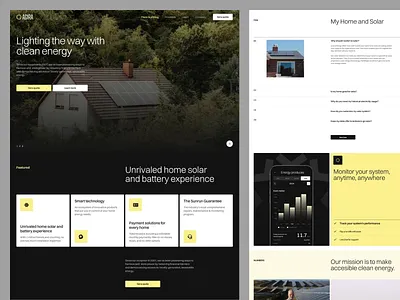 Agira - Solar Energy Web Concept cleanenergy ecoinnovation energy homepage landing page renewableenergy smartenergy solar solarpower ui uiux web design website