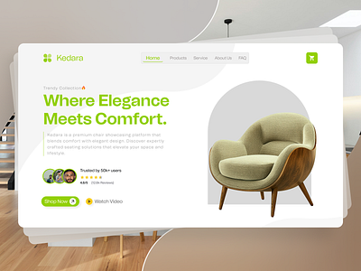 Furniture Landing Page Design furniture landing page product ui web website