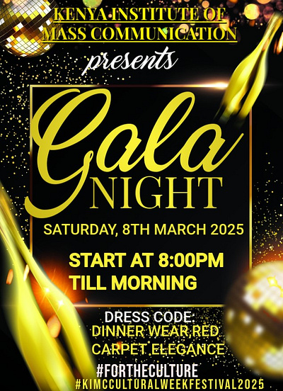 GALA PROM NIGHT graphic design