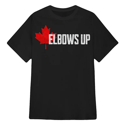 Elbows Up Canada Shirt design illustration