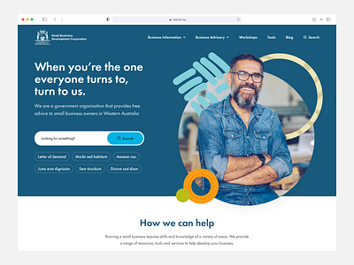 Small Business Council graphic design ui