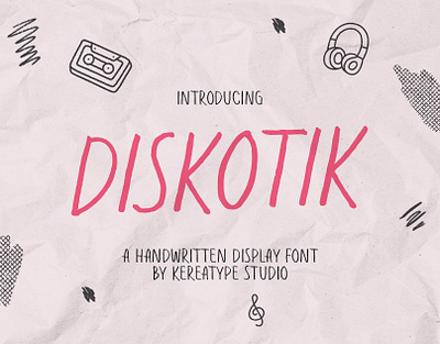 Diskotik - Handwritten Display Font comic