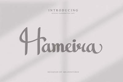 Hameira – Elegant Handwritten Font aesthetic font