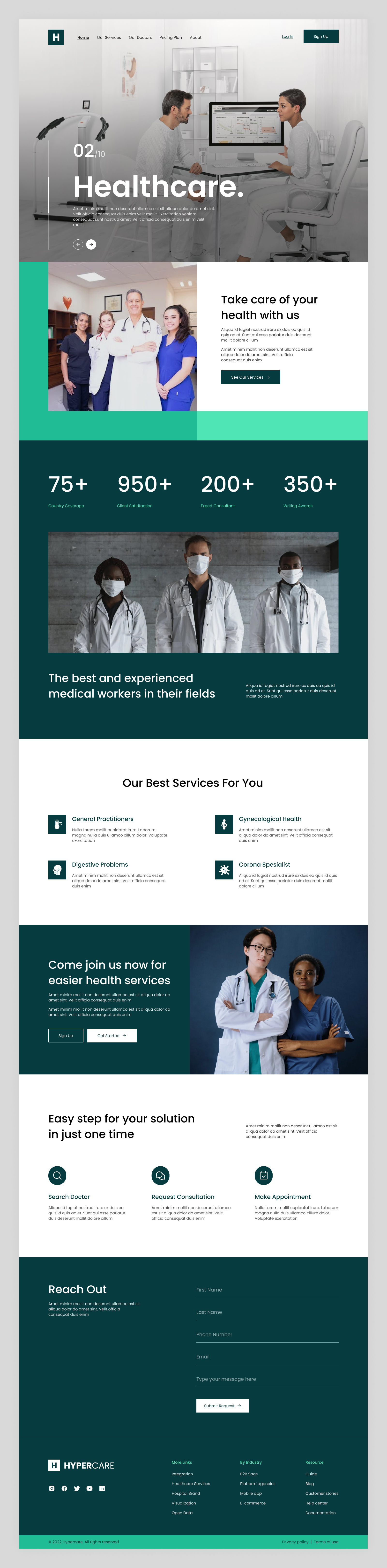 Healthcare Landing Page by Andri Prasetia for SLAB Design Studio on ...