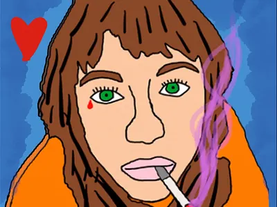 Psychodelic Girl 2025 amsterdam art artist artwork berlin canada collection europe gallery girl illustration paris psychodelic smoke trend trending trends usa video