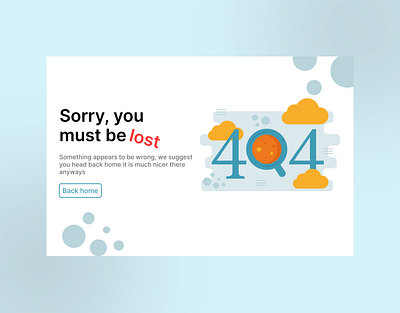 Daily UI 008, Error404
