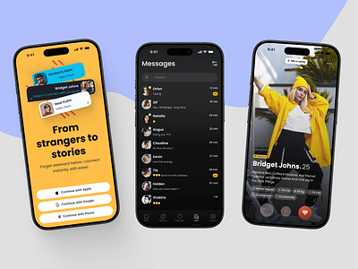 💖 Social Media Dating App UI 🎨✨ ecommerce illustration ui