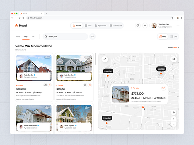 Housi Estate Webapp Design airbnb building clean dashboard dashboard dashboard design estate housing minimal webapp product property real estate agency real estate platform real estate webapp rent saas sales ui webapp