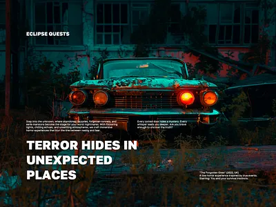 Eclipse Quests adobe photoshop designer figma landing page ui ux web design
