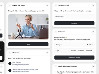 Video testimonial Services customer video testimonial hero testimonial site testimonial video template testimonials ui design user interview video video testimonial app video testimonial platform video testimonial section video testimonial services video testimonial tool video testimonial ui design
