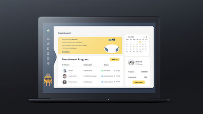 Human Resource CRM Application ui ux design