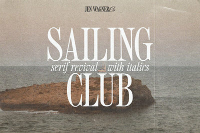 Sailing Club Nostalgic Serif all caps alternates blog chic classy decorative decorative font display display font fashion font feminine font logo logo font magazine sailing club nostalgic serif serif font sharp serif font typeface