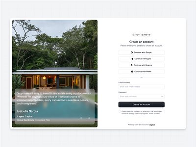 Signup Page with Testimonial auth login page ui ux login register register ui register ui app register ui images register ui projects registration registration mobile ui registration ui template registration ui ux sign up sign up design sign up page sign up ui signup page testimonial user registration
