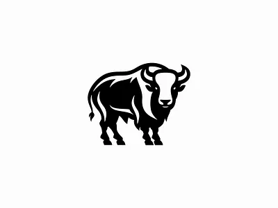 Bold Bison Logo animal bison bold branding buffalo design emblem icon identity illustration logo mark nature outdoors sports strong symbol vector wildlife