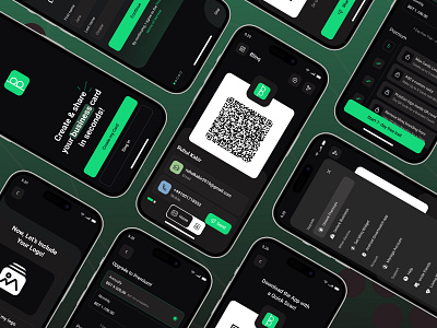 Digital Business Card App app ui ux appstore branding business card business card app design design digital digital bussiness card digital card landing page mobile design play store screenshot portfolio product website user interface design