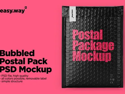 Bubbled Postal Package PSD Mockup add your design bag bubble bubbled bubbled postal package psd deliver delivery easy to use pack package mockup package psd mockup packaging mockup post postage stamp postal postal package psd mockup psd mockup sans serif font sending