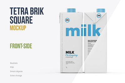 Tetra Brik Square Packaging Mockup ayran cardboard box drink fermented baked milk juice kefir milk milk carton milk packaging milkshake packaging mockup sour cream square packaging mockup tetra brick tetra brik tetra brik square mockup tetra brik square packaging tetra pak wine