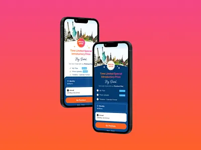 TripTrax Paywall graphic design ui