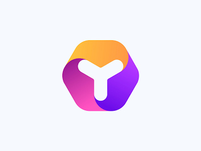 Y, hexagon, connection - Logo Exploration ai app blockchain branding connection crypto exploration geometric identity logo logodesign platform simple symbol tech web3