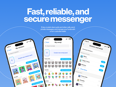 Social Messenger | Video Calls | Cryptocurrency android app branding design figma graphic design illustration ios logo mobile app ui ux vector