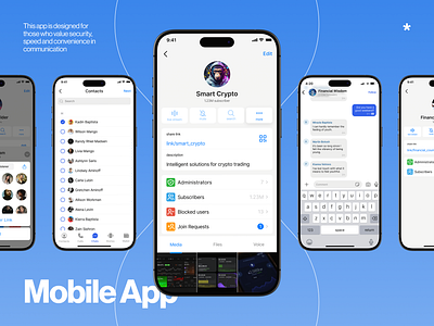 Social Messenger | Video Calls | Cryptocurrency android app branding design figma graphic design illustration ios logo mobile ui ux vector