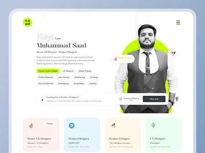 Personal Portfolio Website branding design ui ux