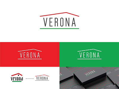 VERONA branding design furniture logo redesign simple verona