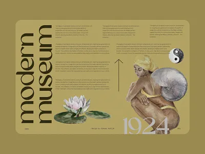 Modern museum design concept art gallery graphic design illustration minimalism museum surrealism