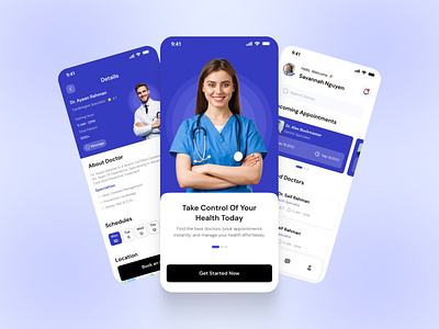 Healthcare Booking – Modern UI Design app design booking app design inspiration digital health doctor appointment healthcare app medical app mobile design ui ui design ui ux user experience ux design