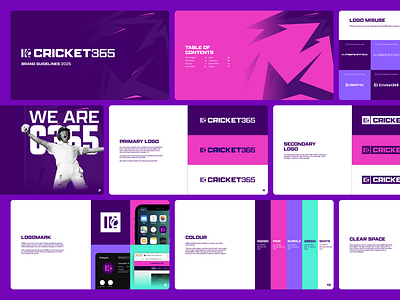 Cricket365 Brand Guidelines brand guidelines brand identity branding cricket design guidelines logo logo design sports style guide visual identity