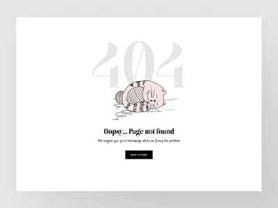 Error 404 • Website 404 big cat design error found gentle graphic light not page pet screen sleep slide title ui ux web white