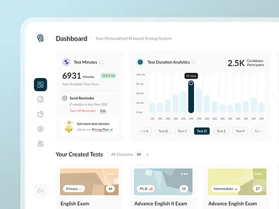 AI Based Exam Evaluation app branding design ui ux