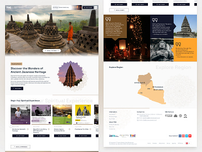 Borobudur Park - Landing Page 🛕 borobudur branding design indonesia landing page monastery temple tourism travel design traveling ui ui design uiux ux ux design web design