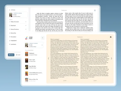 eBook Reader Experience app branding design ui ux