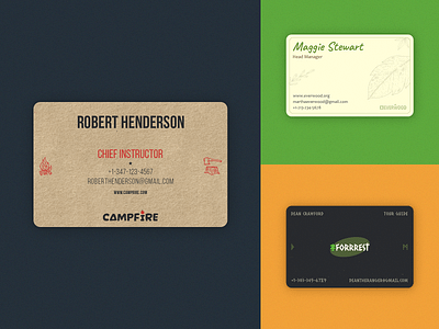 Business Cards adobe illustrator adobe photoshop branding branding identity business cards eco forest graphic design logo logotype minimal nature visual design wood