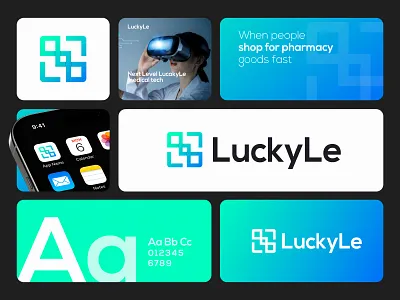 LuckyLe Modern Minimalist Logo and Branding Design brand design brand identity brand logo branding business logo colorful company logo design flat graphic design l logo letter logo logo logo concept logo design logo mark minimal minimalist logo modern logo vector
