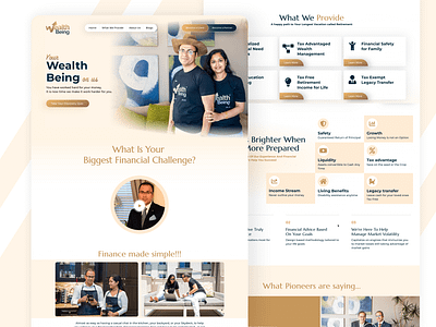 Wealth Being Website animation branding design financial freedom graphic design logo retirement planning tax evade typography ui ux wealth mangement