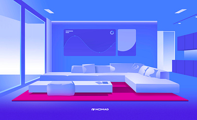 Nomad architecture brand branding design editorial habitat house illustration lifestyle portfolio style visual vizdev