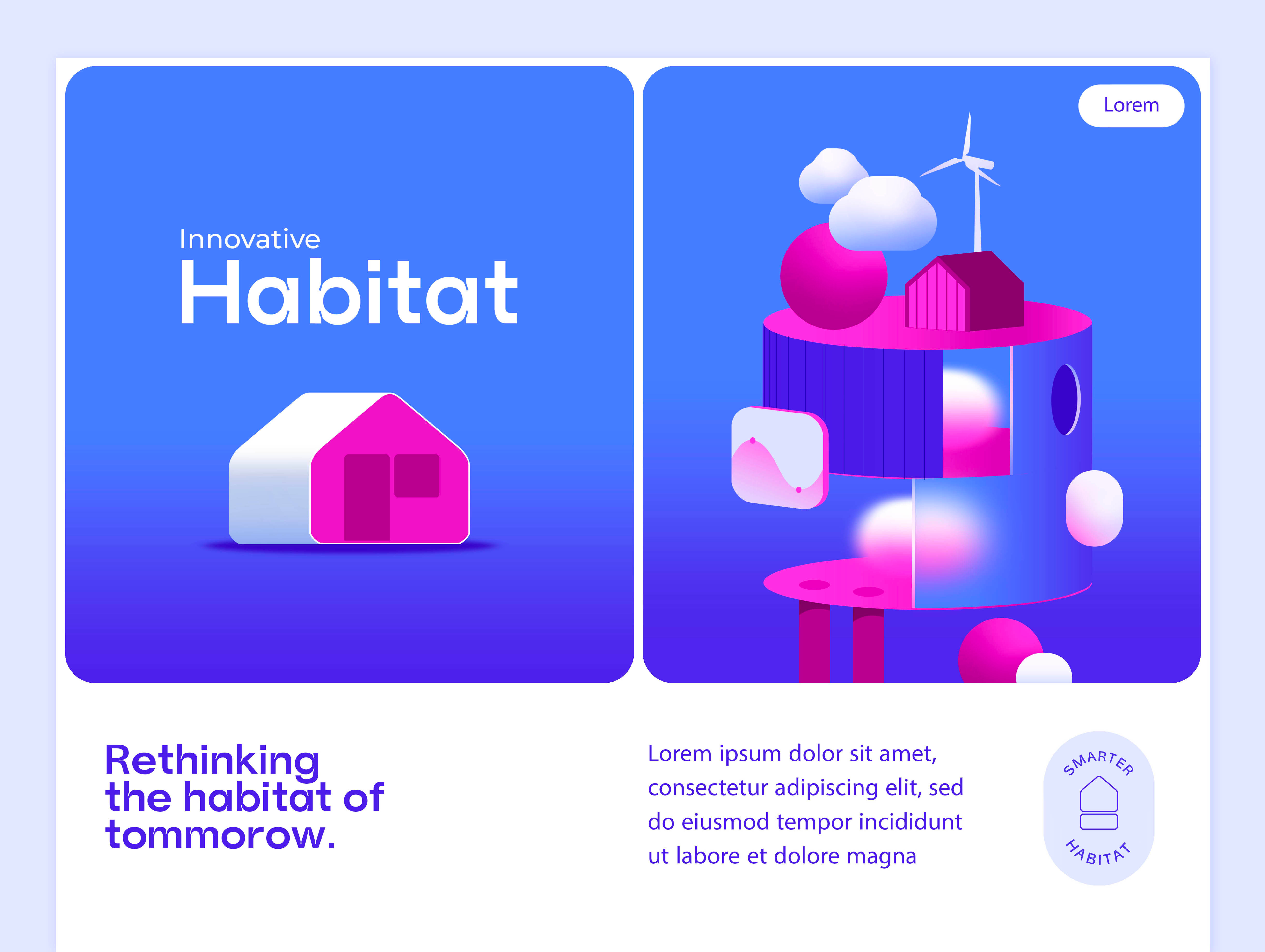 Nomad concepts branding city design ecology editorial energy graphic design habitat illustration ui web