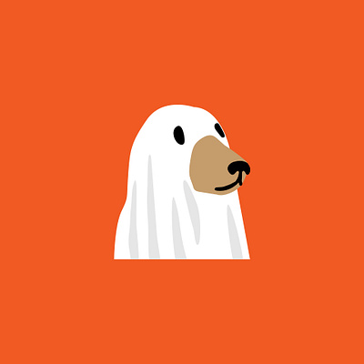 Ghost Dog branding design flat graphic design illustration logo minimal vector