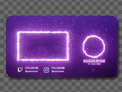 Flame YouTube End Screen animation branding design end card end screen follow follower gamer gaming graphic design logo social media subscribe twitch x youtube