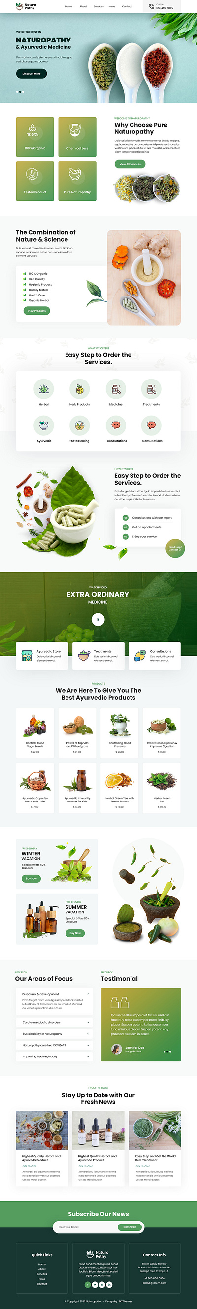 SKT Naturopathy - Naturopathic WordPress Theme