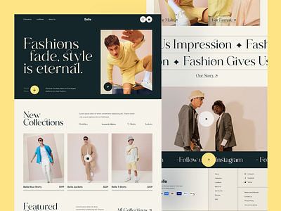 Fashion Website design clothing brand elegant web fashion fashion product fashion web fashion website design web design