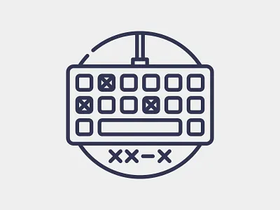 Typing Behavior icon design graphic design icon illustration keyboard logo vector