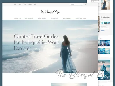 Wanderlust Chronicles: A Travel Blog UI Design elitetravel luxury travel ui uiux