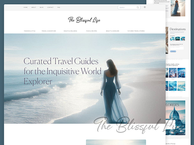 Wanderlust Chronicles: A Travel Blog UI Design seooptimized