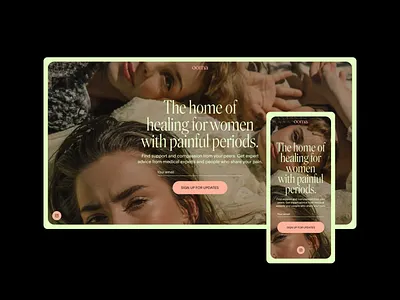 Ooma web design colourful colours landing page layout minimal mobile app mobile design modern neon photography type typography ui webdesign website whitespace womenshealth